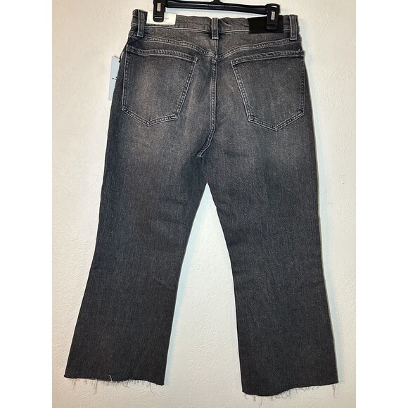 7 FOR ALL MANKIND Boy Bootcut Jeans with Frayed Hem Women's SIZE 30 NWT - Picture 3 of 12